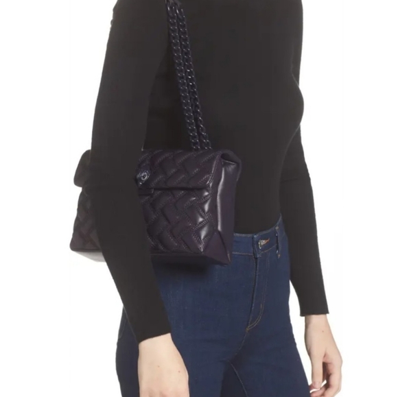 Kensington Drench Leather Shoulder Bag KURT GEIGER LONDON - Picture 6 of 16